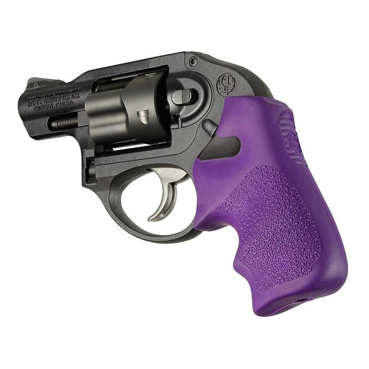 Hogue Ruger LCR/LCRx Revolvers OverMolded Rubber "Tamer" Monogrip with Finger Grooves (Purple) - 78026