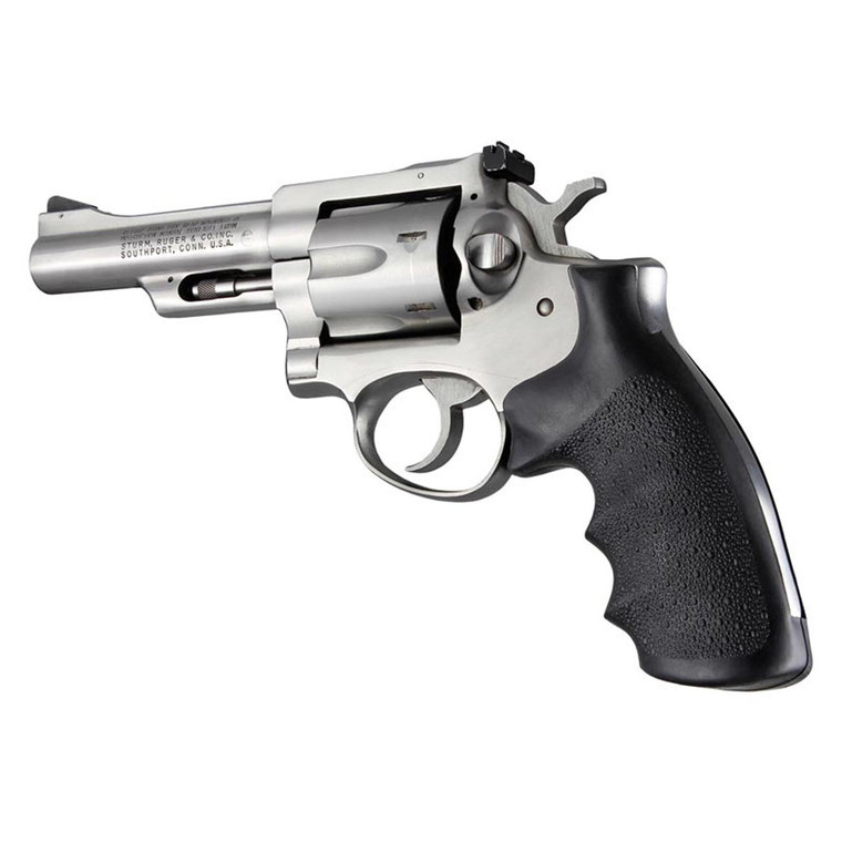 Hogue Ruger Security Six Revolvers Rubber MonoGrip with Finger Grooves (Black) - 87000