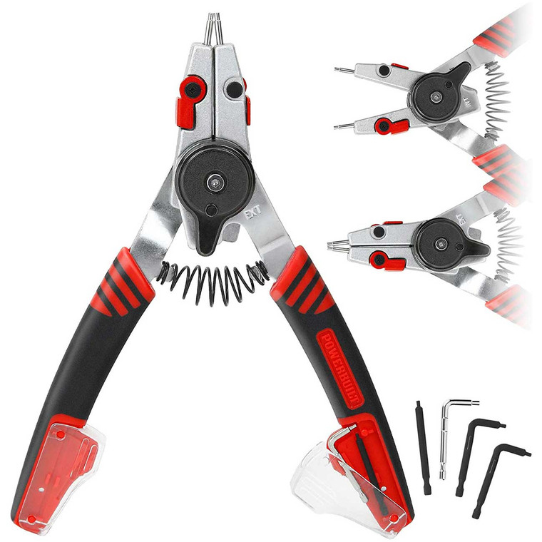 Powerbuilt Combination Switch Internal/External Snap Ring Pliers - 941336