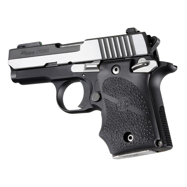 Hogue Sig Sauer P938 OverMolded Rubber Grip with Finger Groove (Black) - 98080