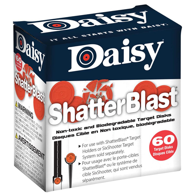 Daisy Shatterblast Refill Targets - 2" Disks (60 count) - 990873-406