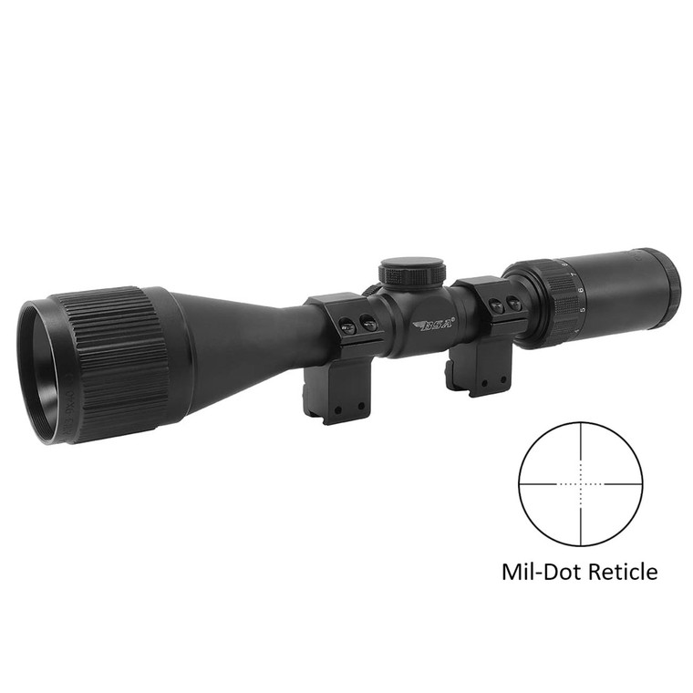 BSA 3-9x40mm/30/30 Reticle Riflescope - AIR3-9X40AOTB