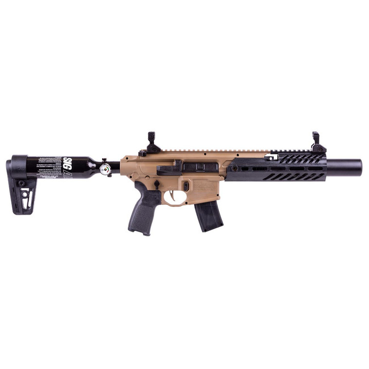 Sig Sauer MCX Rattler Canebrake PCP Powered .177 Caliber Semi-Auto Pellet Air Rifle - AIRMCXCANEBRAKEPCP