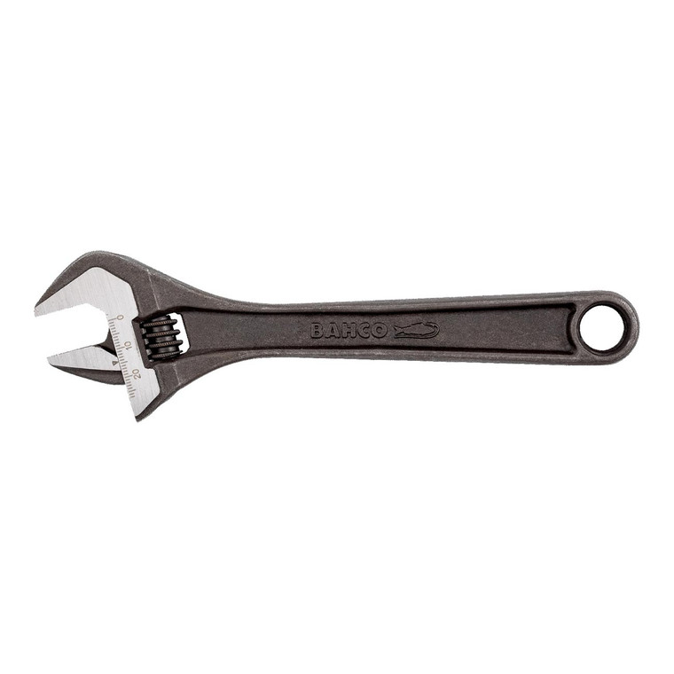 Bahco 10" Slim Head Adjustable Wrench with Black Phosphate Finish - 8072 R US