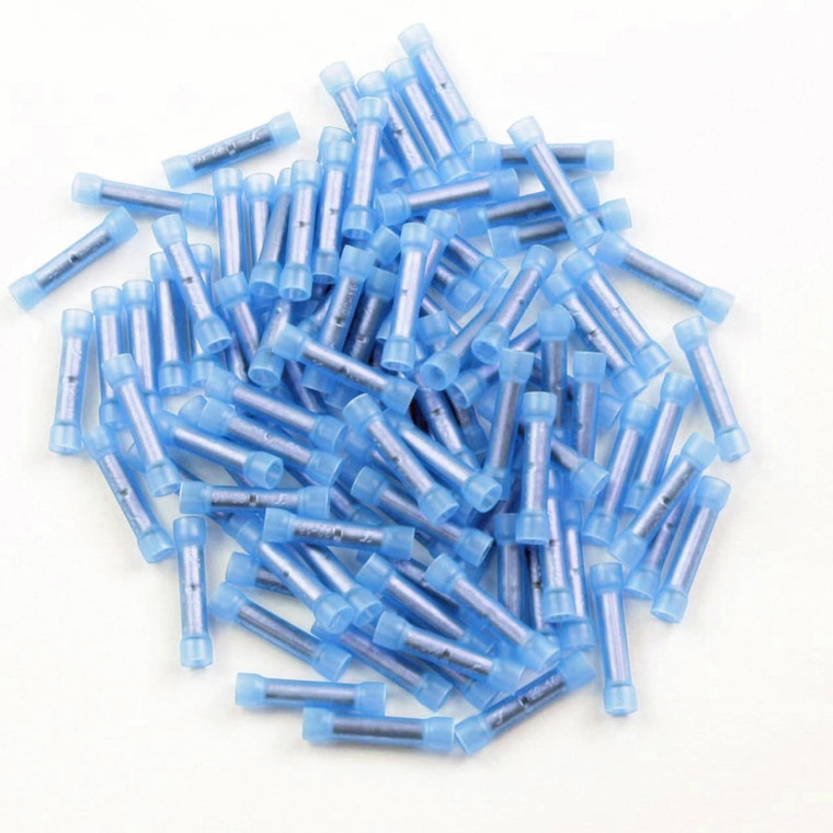 XScorpion Butt Crimp Connectors 14/16ga. Blue (100 pack) - BC1614B