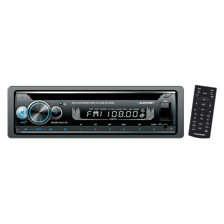 Blaupunkt Detachable Face DVD/CD Receiver with Bluetooth USB/SD Inputs & Remote - BEVERLY HILLS 150
