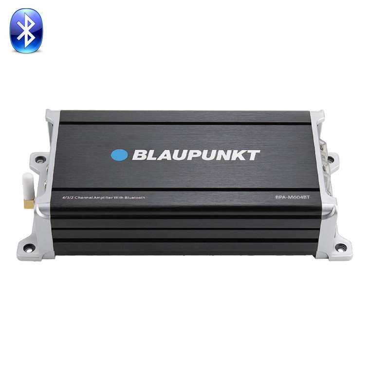 Blaupunkt 4 Channel Compact Amplifier with Built-In 5.0 Lossless Bluetooth 600W RMS/1600W Max - BPA-M604BT