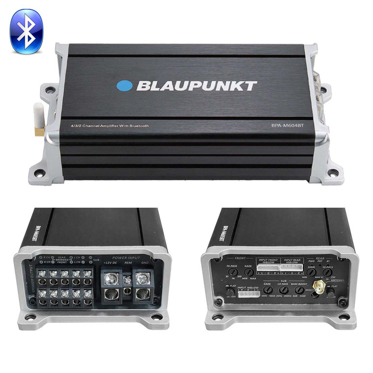 Blaupunkt 5 Channel Compact Amplifier with Built-In 5.0 Lossless Bluetooth 1400W RMS/2400W Max - BPA-M605BT