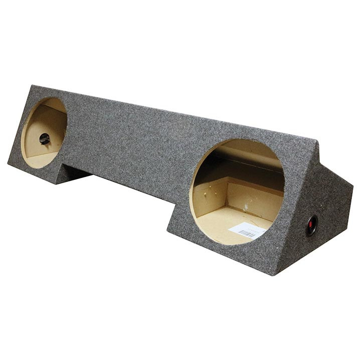 QPower Dodge Extended-Cab 96-01 Dual 12" Sealed Empty Woofer Enclosure - DODGE12