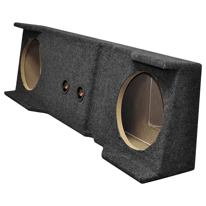 QPower GMC/Chevy HD Crew Cab '01-'06 Dual 10" Empty Woofer Box - BQGMC102001HD
