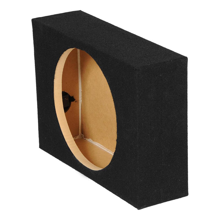 Qpower Single 12" Shallow Mount Sealed Empty Woofer Enclosure - QSHALLOW12SINGLE