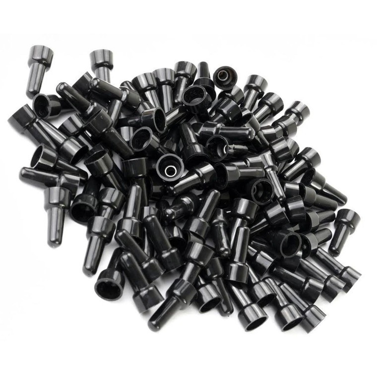 Installation Solution Long Barrel Nylon Crimp Caps 14/22ga. - Black (100 pack) - CC2214B