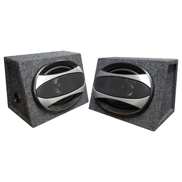 AudioDrift Loaded 6x9" 500 Watt Max 4 Way Single Boxes (Pair) - CSB-6900