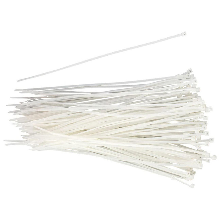 Xscorpion 8" Wire Ties - White (100 count) - CT8W