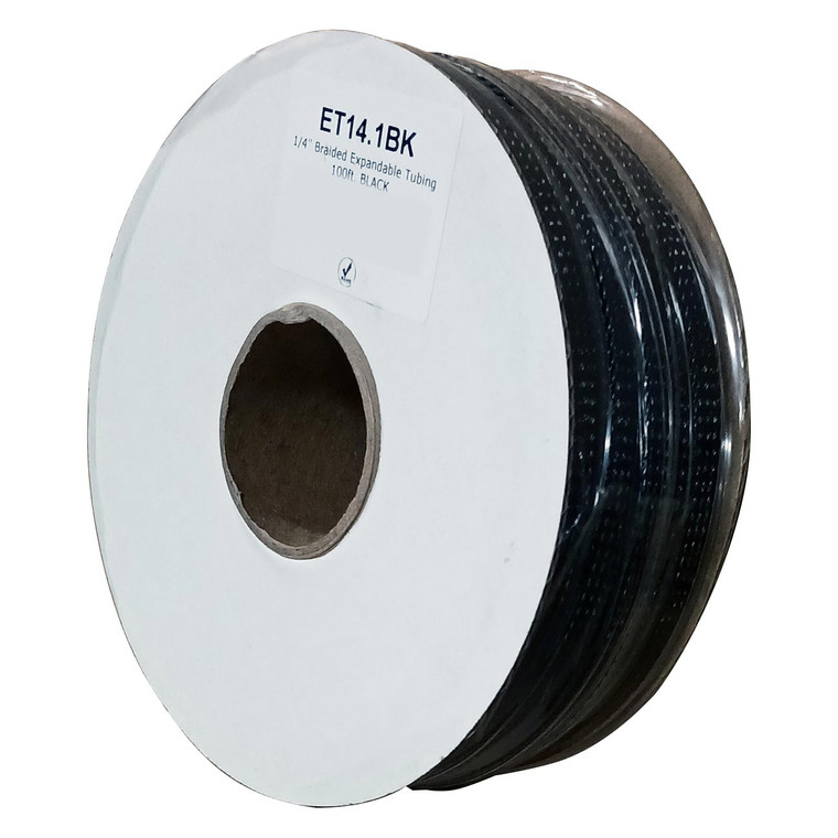 Xscorpion Expandable Braided Sleeving 1/4" (100Ft.) - ET14.1BK