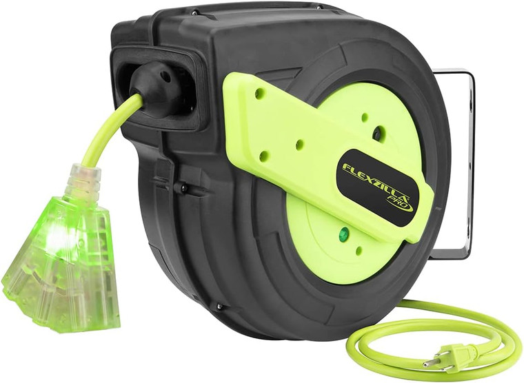 Flexzilla Pro Retractable 60' 12/3AWG Extension Cord Reel - FZ8120603