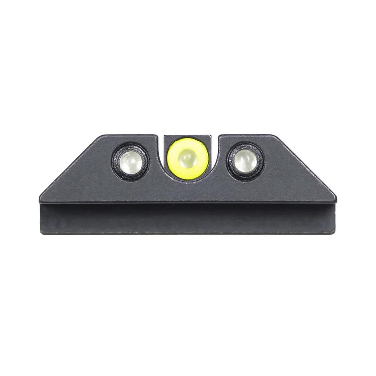 Night Fision Tritium Night Sights for Glock 17/19/34/43/48 - Yellow Front Ring/U Notch Black Rear Ri - GLK001007YGZG