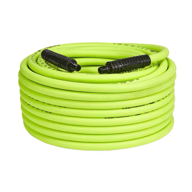 Flexzilla Air Hose 3/8in x 100ft 1/4in MNPT Fittings - HFZ38100YW2