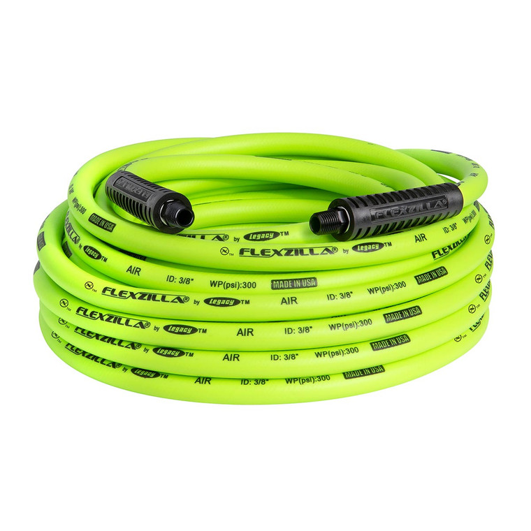 Flexzilla Heavy Duty Lightweight Air Hose 3/8" x 50' - HFZ3850YW2