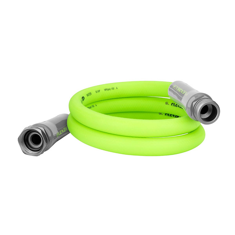Flexzilla Garden Lead-in Hose 5/8" x 5' 3/4" - 11 1/2 GHT Fittings ZillaGreen - HFZG505YW