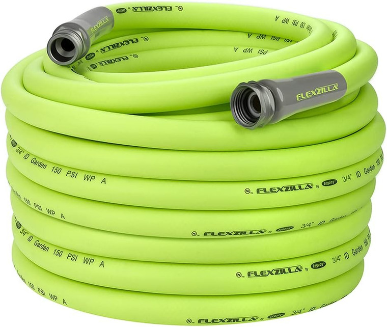 Flexzilla Garden Hose 3/4" x 100' 3/4" - 11 1/2 GHT Fittings ZillaGreen (Boxed) - HFZG6100YWE