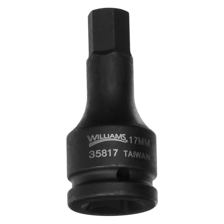 Williams 17mm Hex Bit Socket 3/4" Drive - JHW35817