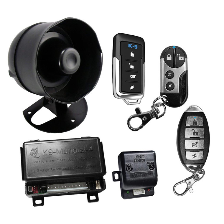 K-9 Car Alarm with Keyless Entry - Includes 3 Different Transmitter Designs! - MUNDIAL-6