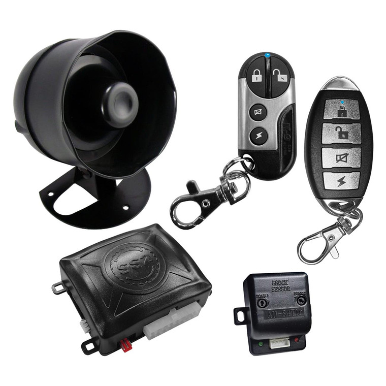 OMEGA *TMUNDIALSSX* K-9 Car Alarm/Keyless Entry with (2) 4-Button Remote Transmitters - K9MUNDIALSSX