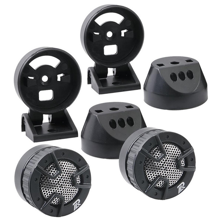 Power Acoustik 1" Piezo Tweeters (Pair) 250 Watts Max 4-Way Mount - NB-4