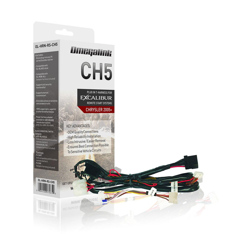 Excalibur Plug&Play Harness Covers '05 - '18 Chrysler/Dodge/Jeep Vehicles - OL-HRN-RS-CH5