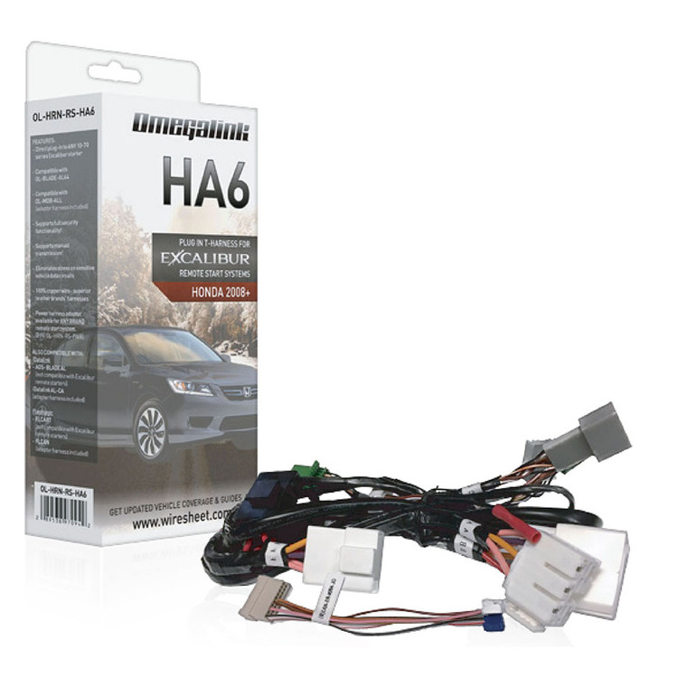 Omegalink T-Harness - Covers Select Acura & Honda PTS Vehicles (2013-2017) - OL-HRN-RS-HA6