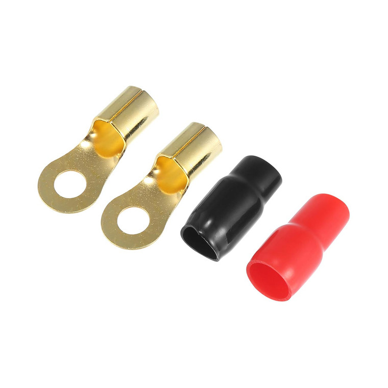 Audiopipe Ring Terminals 0 Gauge Gold Plated (1 Pair) - PBTR0
