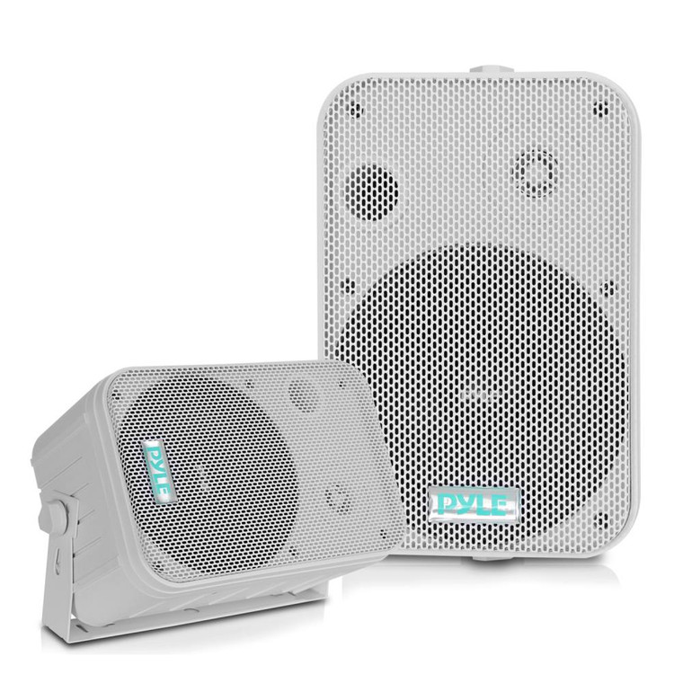 SPEAKERS 6.5" WHITE OUTDOOR PYLE PRO; PAIR - PDWR50W