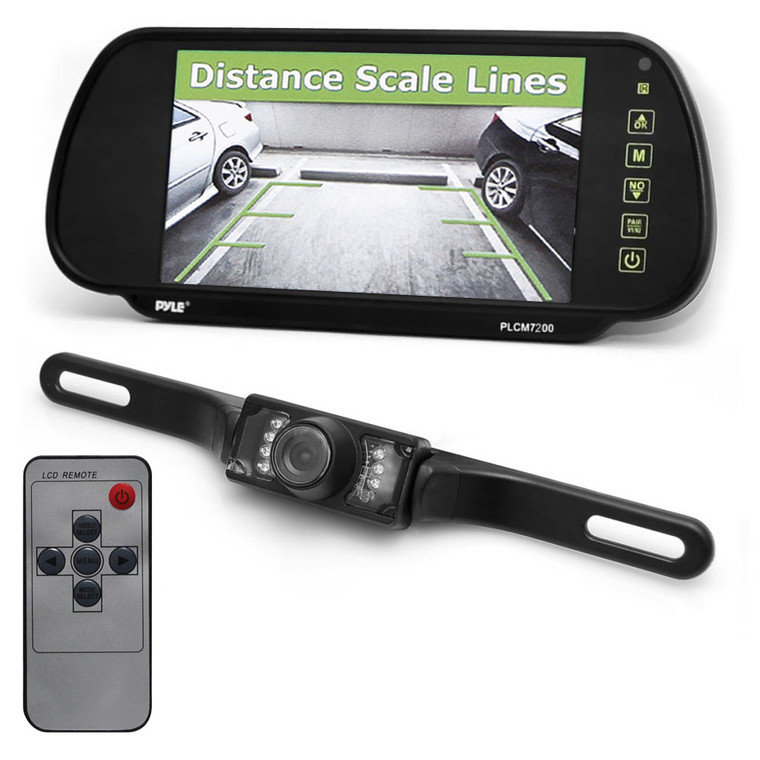 Pyle 7" rear view mirror monitor - PLCM7200