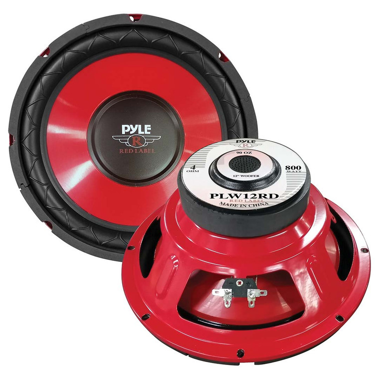 Pyle 12" Woofer 400W RMS/800W Max Single 4 Ohm Voice Coil - PLW12RD