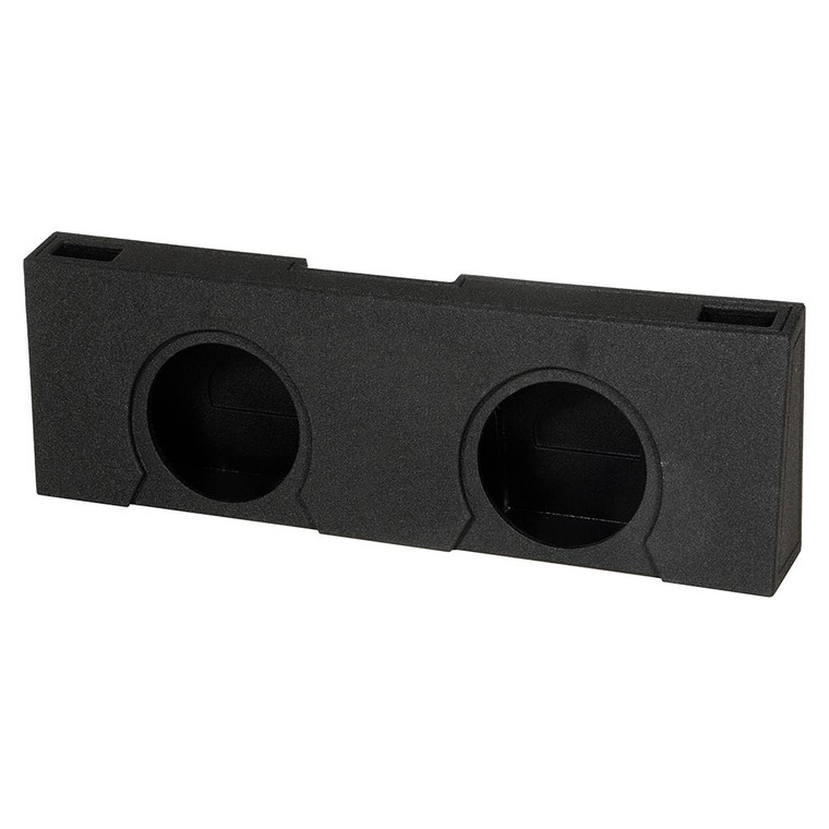 QPower "QBOMB" Chevy/GMC Crew Cab '07-'13 Dual 12" Vented Empty Woofer Box - QBGMC07212
