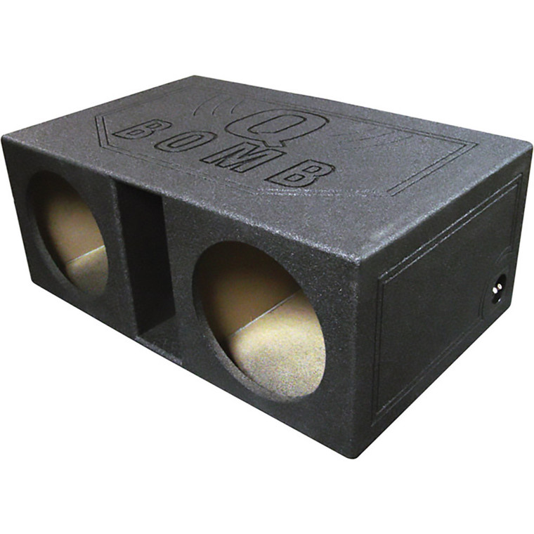 Qpower Dual 12" Vented Extra Large SPL Woofer Box "Q Bomb" - QBOMB12VL