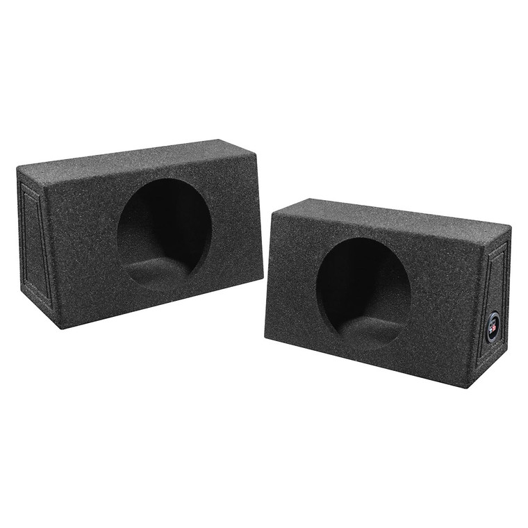 Qpower QBOMB Single 10" Empty Woofer Box. Mounts behind seat. Sold in pairs - QBTRUCK110