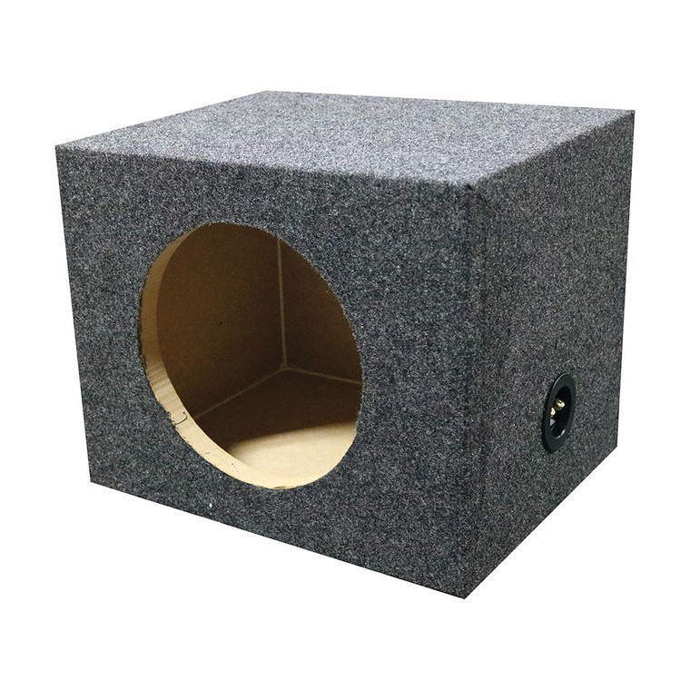 Qpower Single 12" Heavy Duty Sealed Empty Woofer Box - QSMPSQ12E