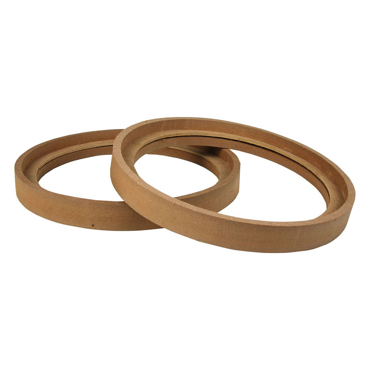 Nippon MDF Speaker Ring: 8" - Recess with Bezel 1/2" Extension (pair) - RING-8BZ
