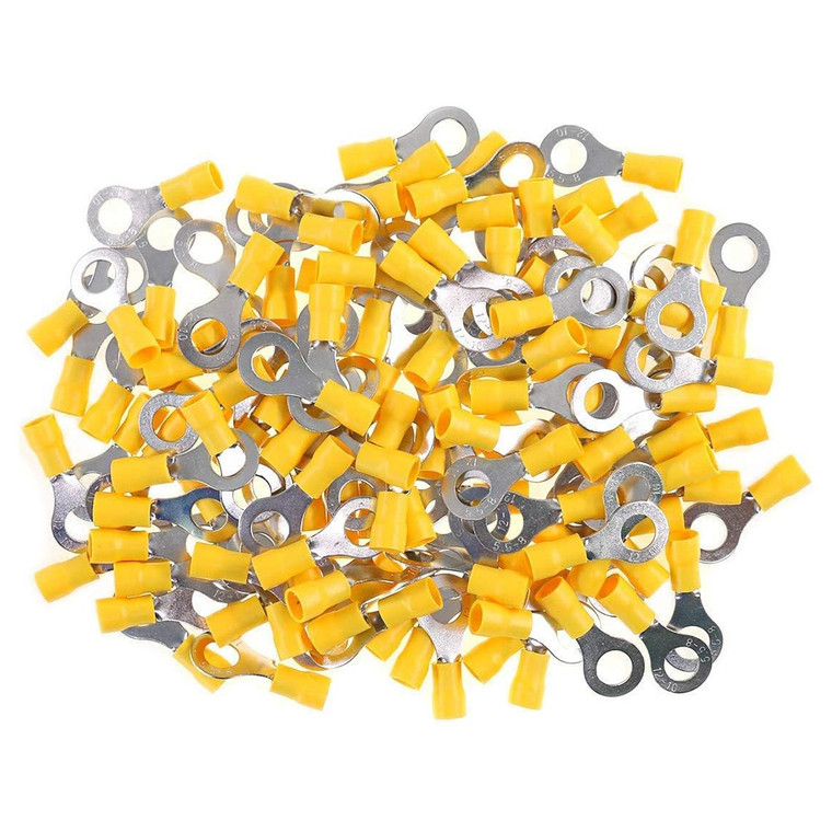 XScorpion Ring Terminal 12/10 ga. #10 - Yellow (100 pack) - RTT10Y