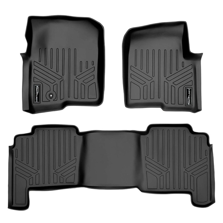 Smartliner Front/2nd Row Floor Mats for '04-'08 Ford F-150 Supercrew/ '06-'08 Lincoln Mark LT Crew C - SA0175/B0175