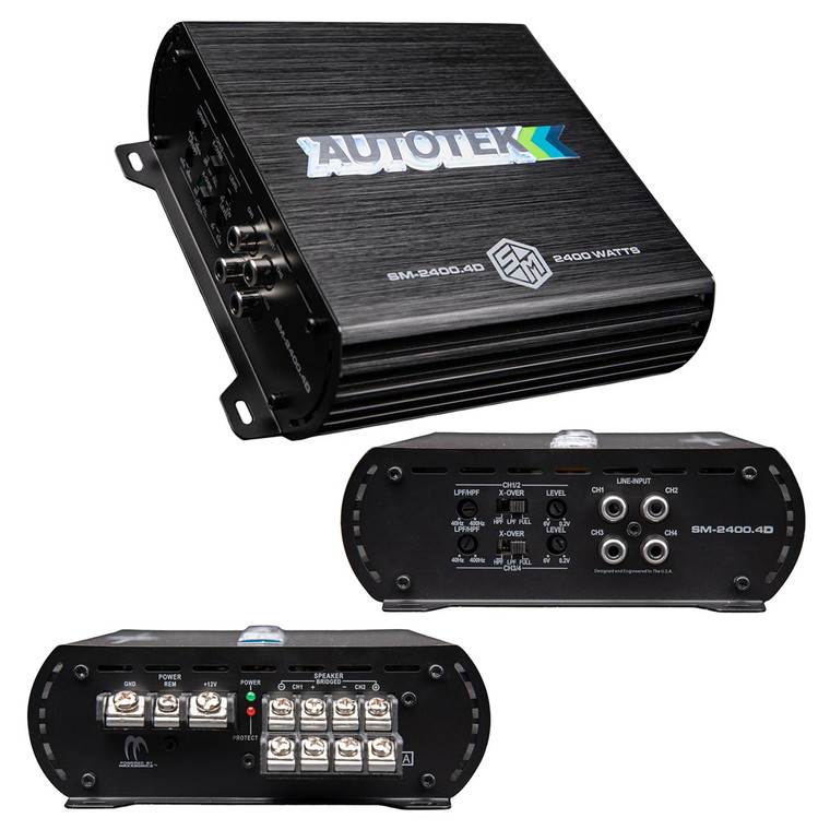 Autotek STREET MACHINE 4-Channel Amplifier 2400 Watts - SM-2400.4D