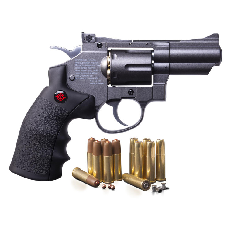 Crosman Snub Nose Revolver All Metal .177cal CO2 Powered BB/Pellet Revolver - SNR357
