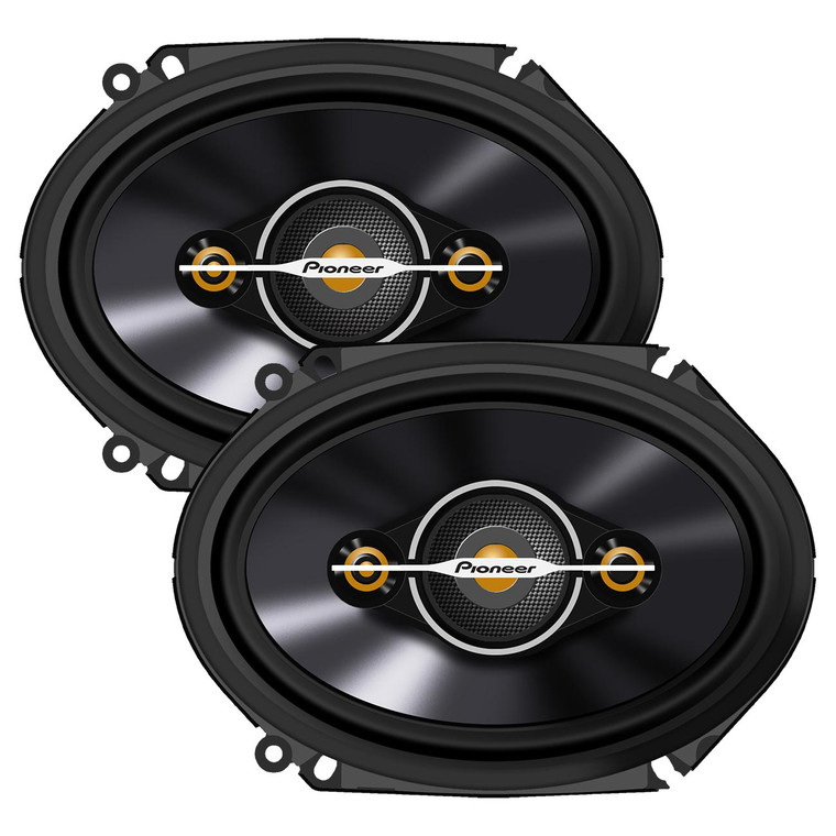 Pioneer 6x8" 4-Way Full Range Speakers (Shallow Mount) - 350 Watts Max / 80 RMS (Pair) - TS-A6881F