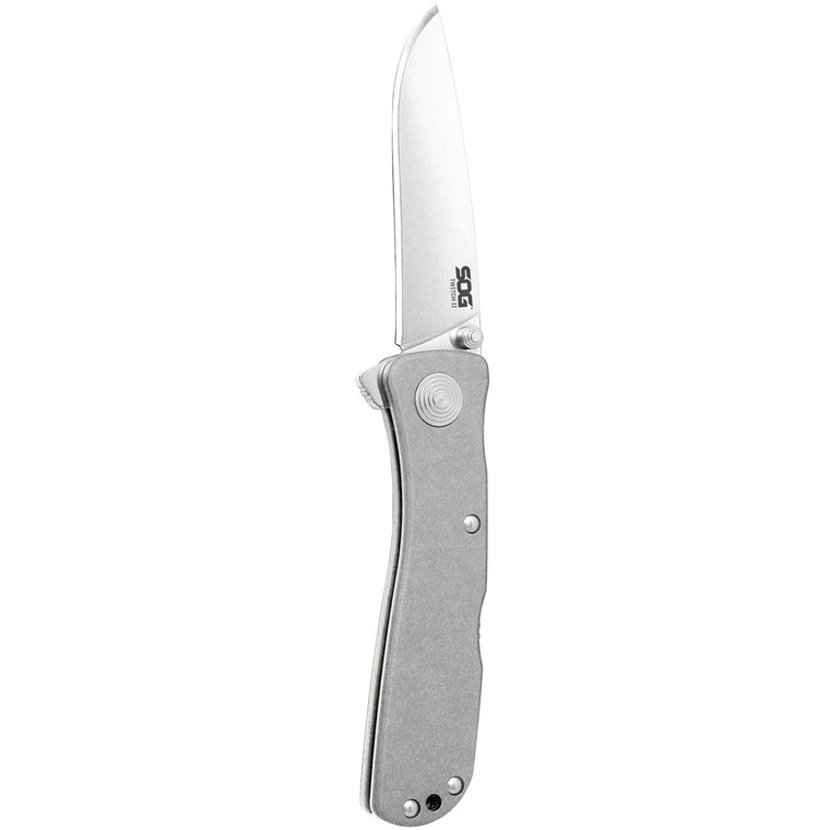 SOG Twitch II 2.65" Folding Pocket Knife (Satin) - TWI8-CP