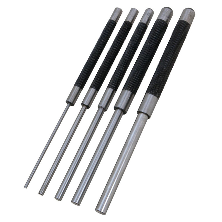 Performance Tool 8"-Long SAE Pin Punch Set (5 Piece) - W758