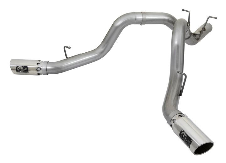 aFe Power - 2017 Duramax 6.6l Large Borehd Dpfback Exhaust W/dual Polished Tips - 49-44086-P