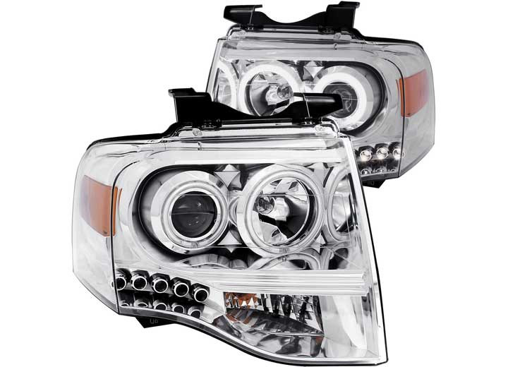 Anzo - 0714 Expedition Projector Headlights With Chrome Housing(set Of 2)drive/pass - 111114