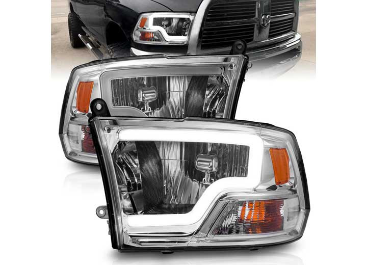 Anzo - 0918 Ram 1500 Crystal Headlights W/light Bar Chrome Housing - 111516